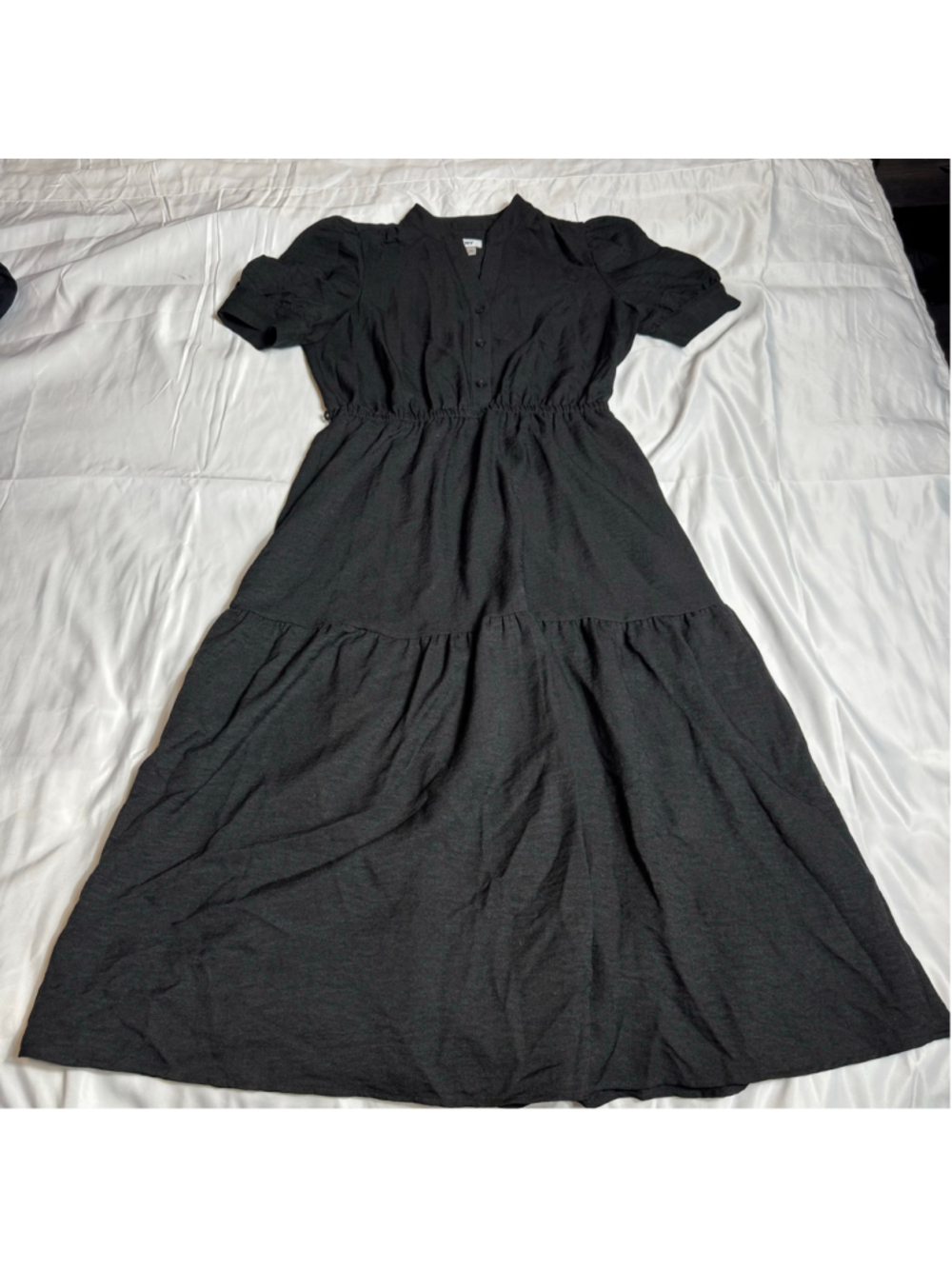 Women's DKNY Black Midi Dress Size 8